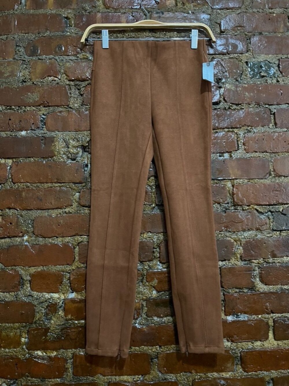 Anthropologie faux suede leggings